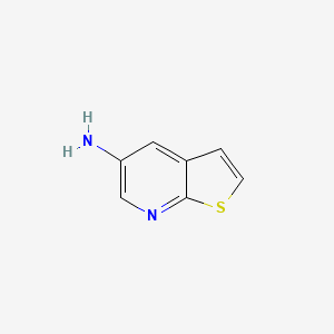 molecular formula C7H6N2S B1370289 噻吩并[2,3-b]吡啶-5-胺 CAS No. 21344-28-5