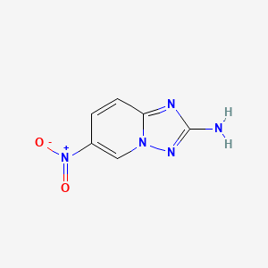 molecular formula C6H5N5O2 B1370294 6-Nitro-[1,2,4]triazolo[1,5-a]pyridin-2-amine CAS No. 31040-15-0