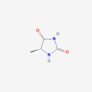 molecular formula C4H6N2O2 B013703 (5R)-5-甲基咪唑烷-2,4-二酮 CAS No. 55147-68-7