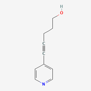molecular formula C10H11NO B1370303 5-(4-Pyridyl)-4-pentyne-1-ol 