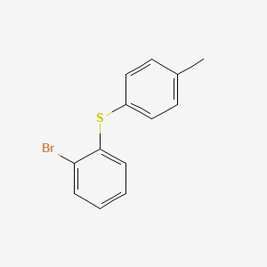 molecular formula C13H11BrS B1370309 2-(4-Tolylsulfanyl)-phenyl bromide 