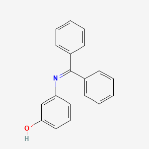 molecular formula C19H15NO B1370316 3-(Benzhydrylidene-amino)-phenol 