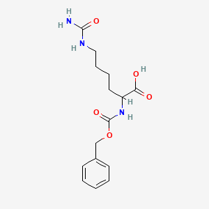 molecular formula C15H21N3O5 B1370320 Z-Homocit-OH 