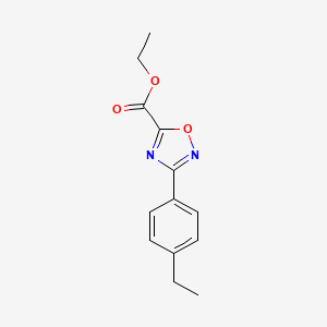 molecular formula C13H14N2O3 B13703293 Ethyl 3-(4-ethylphenyl)-1,2,4-oxadiazole-5-carboxylate 
