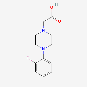 molecular formula C12H15FN2O2 B1370338 2-[4-(2-Fluorophenyl)piperazin-1-yl]acetic acid 