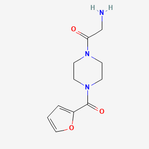 2-Amino-1-[4-(furan-2-carbonyl)piperazin-1-yl]ethan-1-one