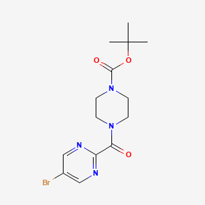 Tert-butyl 4-(5-bromopyrimidine-2-carbonyl)piperazine-1-carboxylate