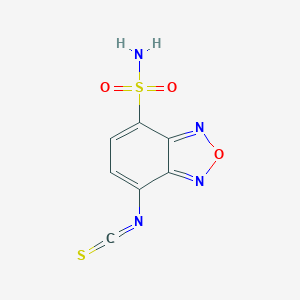 molecular formula C7H4N4O3S2 B137036 7-Isothiocyanato-2,1,3-benzoxadiazole-4-sulfonamide CAS No. 147611-82-3