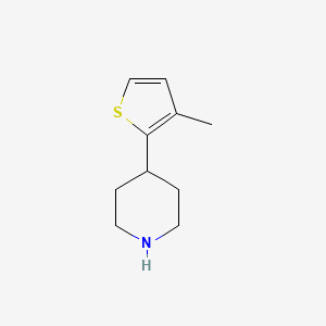 molecular formula C10H15NS B1370363 4-(3-Methylthiophen-2-yl)piperidine 