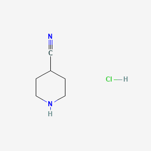 molecular formula C6H11ClN2 B1370372 Piperidine-4-carbonitrile hydrochloride CAS No. 240401-22-3