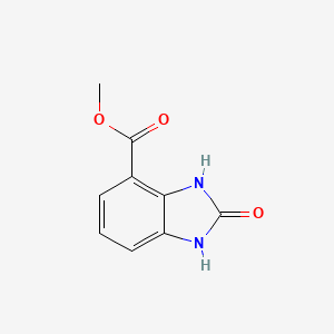 molecular formula C9H8N2O3 B1370373 Methyl 2-oxo-2,3-dihydro-1H-benzo[d]imidazole-4-carboxylate CAS No. 860187-45-7