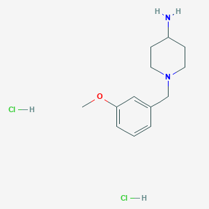 molecular formula C13H22Cl2N2O B1370374 1-(3-Methoxybenzyl)piperidin-4-amine dihydrochloride CAS No. 57645-53-1