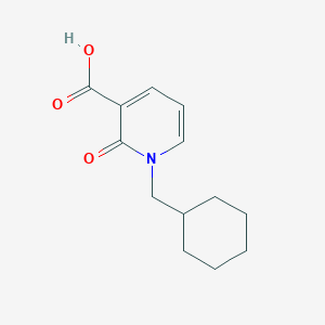 molecular formula C13H17NO3 B1370378 1-(Cyclohexylmethyl)-2-oxo-1,2-dihydropyridine-3-carboxylic acid 