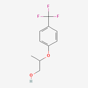 molecular formula C10H11F3O2 B1370379 2-(alpha,alpha,alpha-Trifluoro-p-tolyloxy)-1-propanol 