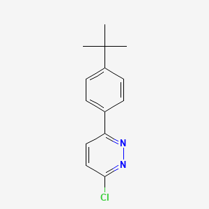 molecular formula C14H15ClN2 B1370380 3-(4-(Tert-butyl)phenyl)-6-chloropyridazine 