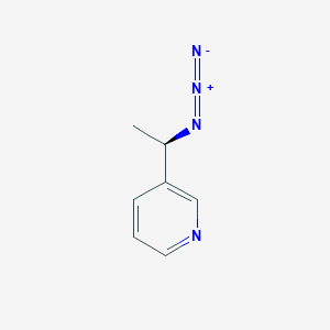 molecular formula C7H8N4 B1370391 3-[(1R)-1-azidoethyl]pyridine 