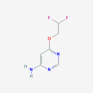 molecular formula C6H7F2N3O B1370398 6-(2,2-Difluoroethoxy)pyrimidin-4-amine 