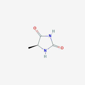 molecular formula C4H6N2O2 B013704 (5S)-5-甲基咪唑烷-2,4-二酮 CAS No. 40856-73-3