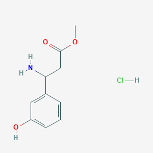 molecular formula C10H14ClNO3 B1370400 3-氨基-3-(3-羟基苯基)丙酸甲酯盐酸盐 CAS No. 1206727-13-0