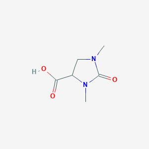 molecular formula C6H10N2O3 B1370419 1,3-Dimethyl-2-oxoimidazolidine-4-carboxylic acid CAS No. 917598-39-1