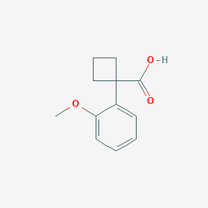 molecular formula C12H14O3 B1370438 1-(2-Methoxyphenyl)cyclobutane-1-carboxylic acid CAS No. 74205-38-2