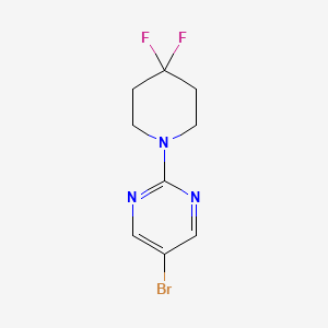 molecular formula C9H10BrF2N3 B1370447 5-Bromo-2-(4,4-difluoropiperidin-1-yl)pyrimidine 