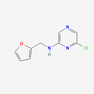 molecular formula C9H8ClN3O B1370451 N-(6-Chloro-2-pyrazinyl)-N-(2-furylmethyl)amine CAS No. 629658-05-5