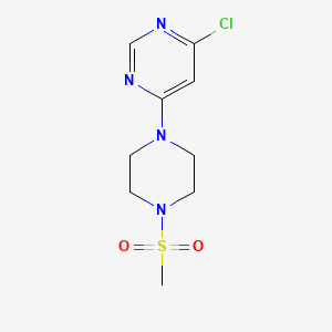 molecular formula C9H13ClN4O2S B1370452 1-(6-Chloropyrimidin-4-yl)-4-mesylpiperazine 