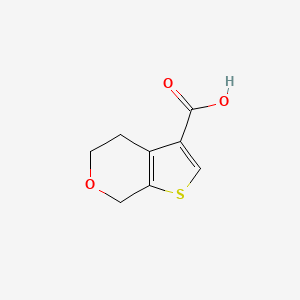 molecular formula C8H8O3S B1370458 4,7-二氢-5H-噻吩[2,3-C]吡喃-3-羧酸 CAS No. 1169491-14-8