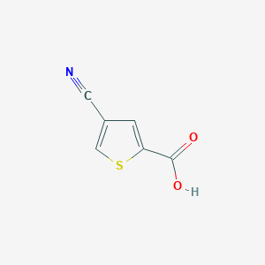 molecular formula C6H3NO2S B1370471 4-Cyanothiophene-2-carboxylic acid CAS No. 406719-77-5