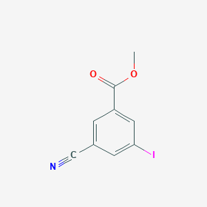 molecular formula C9H6INO2 B1370472 methyl 3-cyano-5-iodobenzoate 