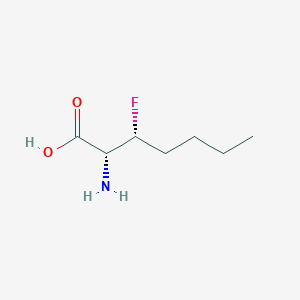 molecular formula C7H14FNO2 B137050 (2R,3R)-2-amino-3-fluoroheptanoic acid CAS No. 149560-60-1
