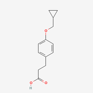 3-[4-(Cyclopropylmethoxy)phenyl]propanoic acid
