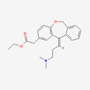 molecular formula C23H27NO3 B1370542 ethyl (Z)-2-(11-(3-(dimethylamino)propylidene)-6,11-dihydrodibenzo[b,e]oxepin-2-yl)acetate 