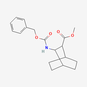 molecular formula C18H23NO4 B13705556 Methyl (2R,3S)-3-(Cbz-amino)bicyclo[2.2.2]octane-2-carboxylate 