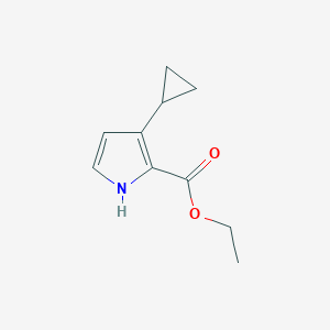 molecular formula C10H13NO2 B1370557 Ethyl 3-cyclopropyl-1H-pyrrole-2-carboxylate CAS No. 1123725-69-8