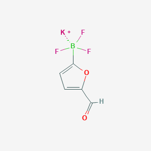 molecular formula C5H3BF3KO2 B1370562 Potassium 5-formylfuran-2-yltrifluoroborate CAS No. 907604-62-0