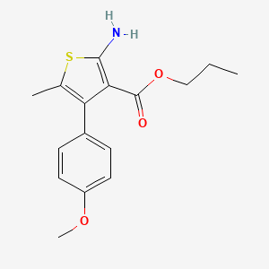 Propyl 2-amino-4-(4-methoxyphenyl)-5-methylthiophene-3-carboxylate