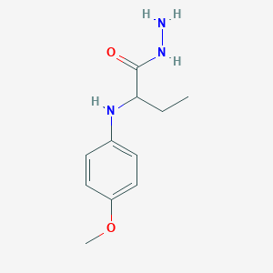 2-[(4-Methoxyphenyl)amino]butanohydrazide