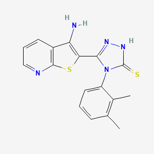 5-(3-aminothieno[2,3-b]pyridin-2-yl)-4-(2,3-dimethylphenyl)-4H-1,2,4-triazole-3-thiol