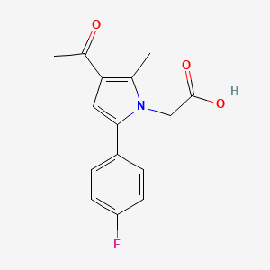 [3-acetyl-5-(4-fluorophenyl)-2-methyl-1H-pyrrol-1-yl]acetic acid