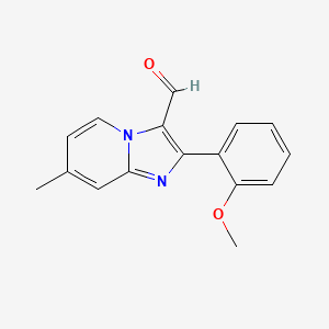 2-(2-Methoxyphenyl)-7-methylimidazo[1,2-a]pyridine-3-carbaldehyde