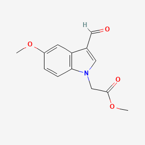 methyl (3-formyl-5-methoxy-1H-indol-1-yl)acetate