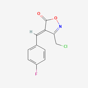 (4E)-3-(chloromethyl)-4-(4-fluorobenzylidene)isoxazol-5(4H)-one