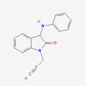 3-anilino-1-prop-2-yn-1-yl-1,3-dihydro-2H-indol-2-one