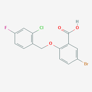 5-Bromo-2-[(2-chloro-4-fluorobenzyl)oxy]benzoic acid