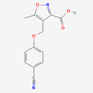 4-[(4-Cyanophenoxy)methyl]-5-methylisoxazole-3-carboxylic acid