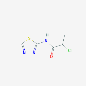 B1370613 2-chloro-N-(1,3,4-thiadiazol-2-yl)propanamide CAS No. 1019456-17-7