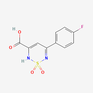 5-(4-fluorophenyl)-2H-1,2,6-thiadiazine-3-carboxylic acid 1,1-dioxide