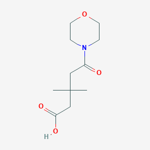 3,3-Dimethyl-5-(morpholin-4-yl)-5-oxopentanoic acid